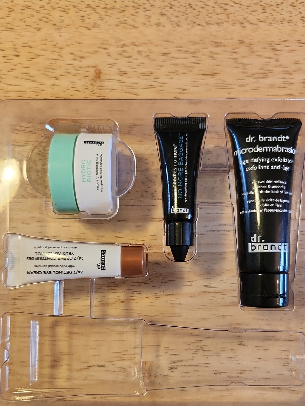 Dr. Brandt Microdermabrasion Skincare Trio - Black & Mint & Brown 4 Piece Set